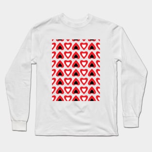 A Love Pattern of Hearts Long Sleeve T-Shirt